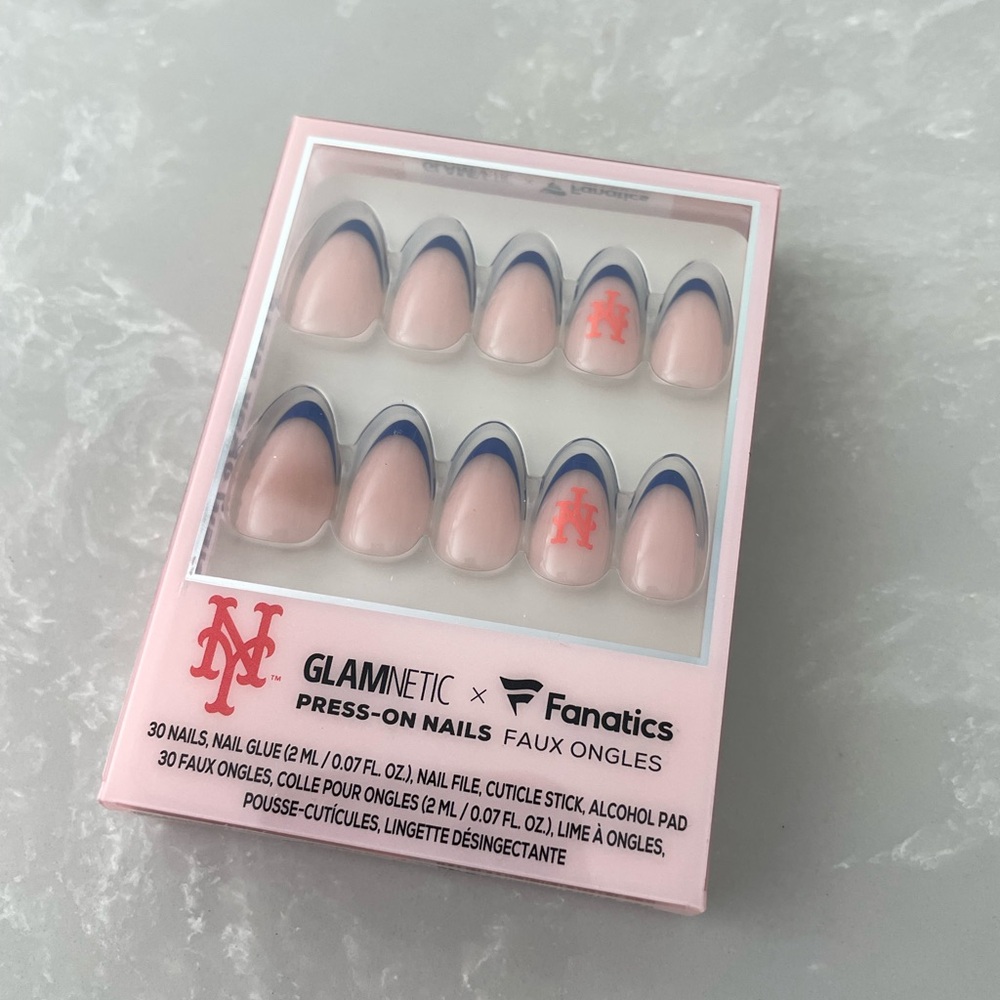 Glamnetic x Fanatics New York Mets Press On Nails